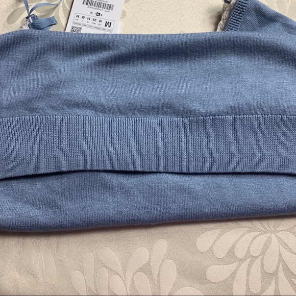 🆕Size M-Zara Women Blue Pullover Sweater - Picture 5 of 6